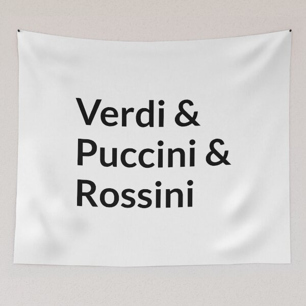 Item preview, Italian opera composers - Puccini, Rossini, Verdi designed and sold by Inspirationmotivation.
