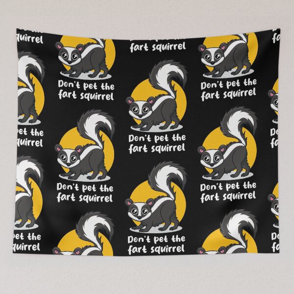 Item preview, Do not pet the fart squirrel skunk (on dark colors) designed and sold by messy-nessie.