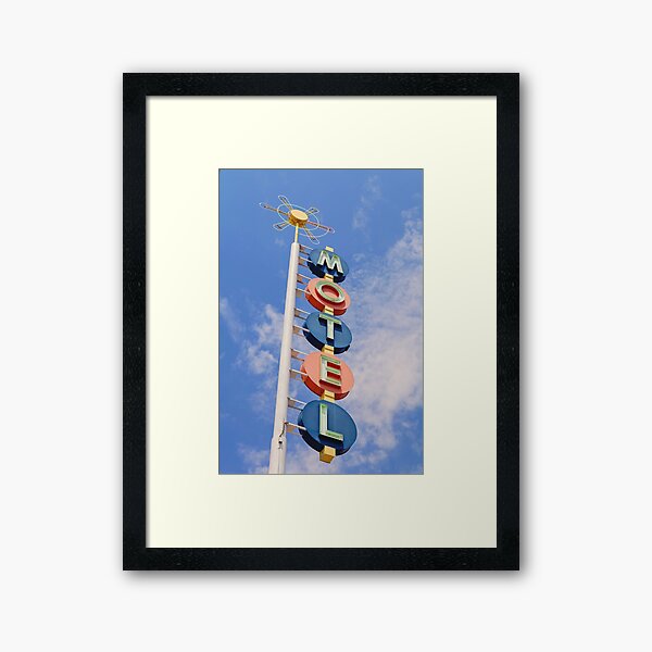 Vintage Motel Framed Art Print