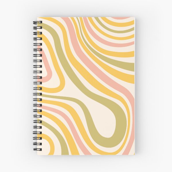 Item preview, Sixties Swirly Stripes in Pink, Yellow and Green designed and sold by MadfishDesigns.