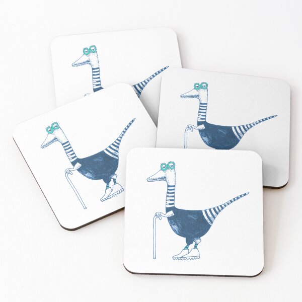 Item preview, Bird or maybe dinosaur wearing glasses designed and sold by KJMilner.