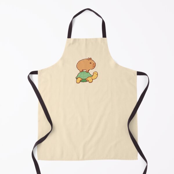 Item preview, Capybara on a turtle, very cute, tortoise designed and sold by manydoodles.