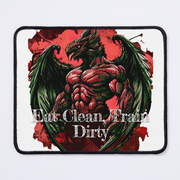 Item preview, Eat Clean, Train DirtyDesignBodybuilding Fitness Gym Workout Exercise Merch Print Design designed and sold by tengamerx.