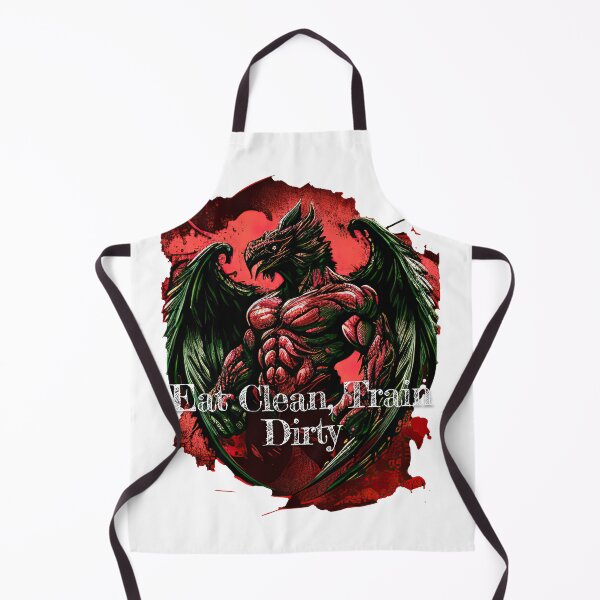 Aperçu de l'œuvre Eat Clean, Train DirtyDesignBodybuilding Fitness Gym Workout Exercise Merch Print Design créée et vendue par tengamerx.