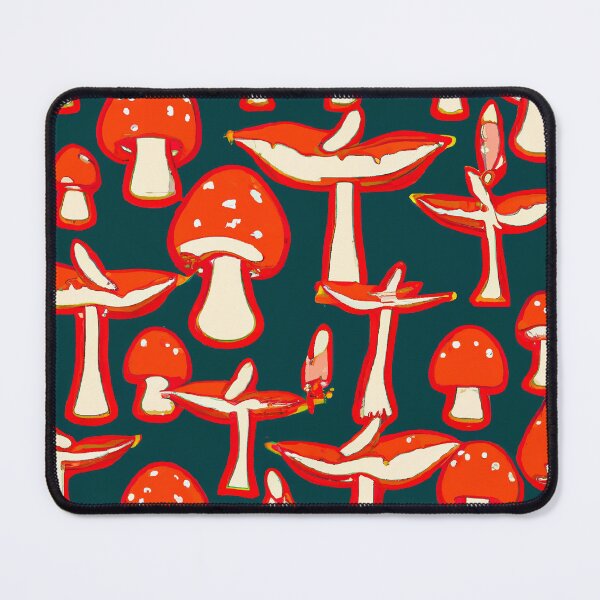 Aperçu de l'œuvre Painted abstract colorful mushrooms créée et vendue par HappyTrippy.