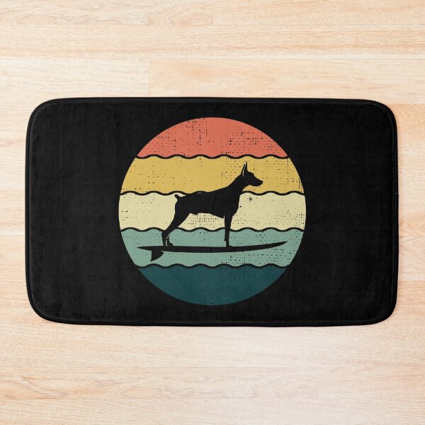 Item preview, Dobermann Owner Dog Surfing Sea Waves designed and sold by CuteDesigns1.