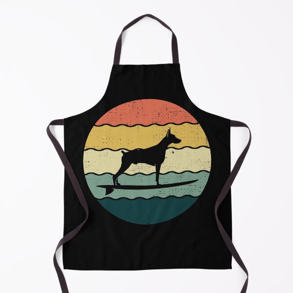 Item preview, Dobermann Owner Dog Surfing Sea Waves designed and sold by CuteDesigns1.