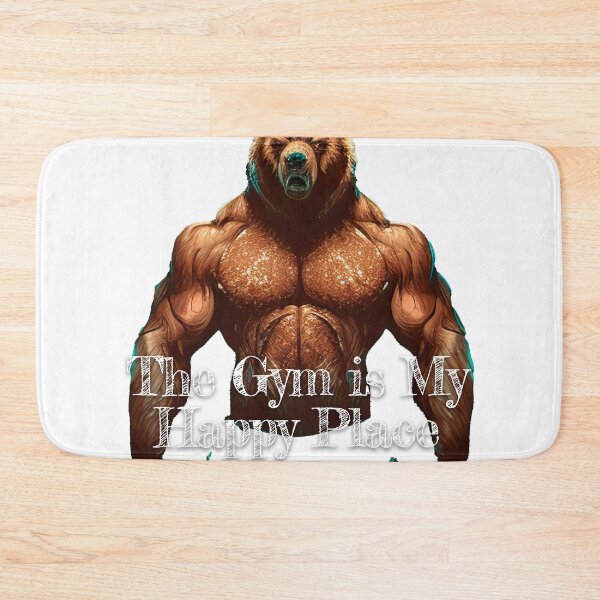 Item preview, The Gym is My Happy PlaceDesignBodybuilding Fitness Gym Workout Exercise Merch Print Design designed and sold by tengamerx.