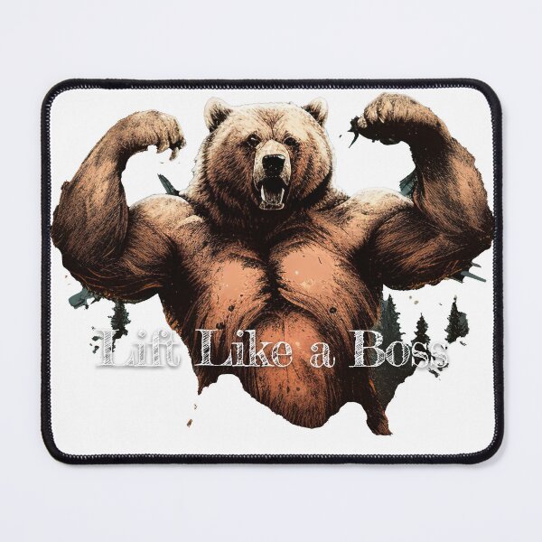 Item preview, Lift Like a BossDesignBodybuilding Fitness Gym Workout Exercise Merch Print Design designed and sold by tengamerx.