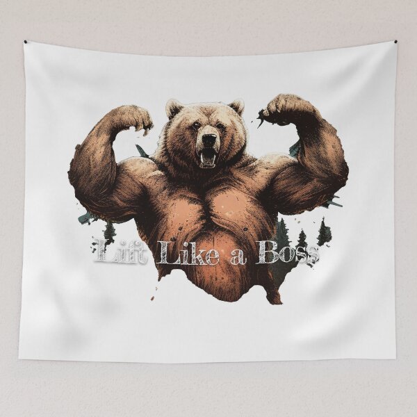 Item preview, Lift Like a BossDesignBodybuilding Fitness Gym Workout Exercise Merch Print Design designed and sold by tengamerx.
