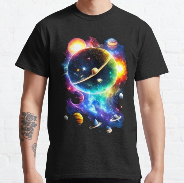 Space Shirt, Solar System Shirt, Astronaut Tshirt, Birthday Gift, Spaceman  Shirt Planets In The Solar System, Mystic Tee, Space Lover Gift Sticker  for Sale by PakitoArt