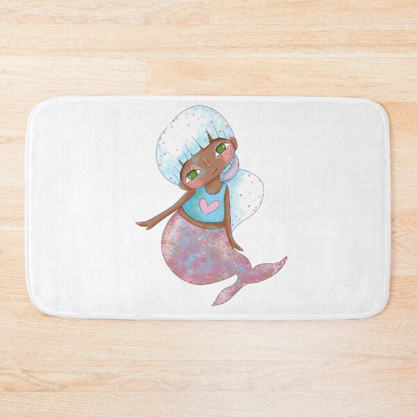 Item preview, mermaid white background march 2023 designed and sold by fanny offre.