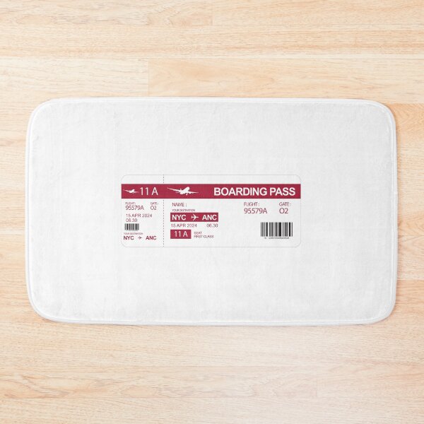 Item preview, anchorage plane ticket designed and sold by Mqyou.