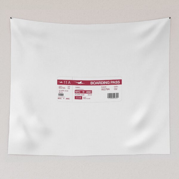 Item preview, anchorage plane ticket designed and sold by Mqyou.