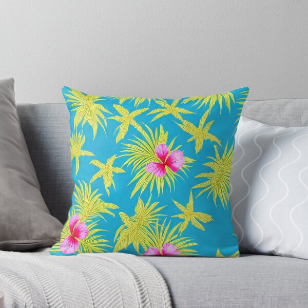 Item preview, Throw Pillow - Tropical Hawaiian Patterns - Exotic Island Theme designed and sold by Sowari-Pillows.