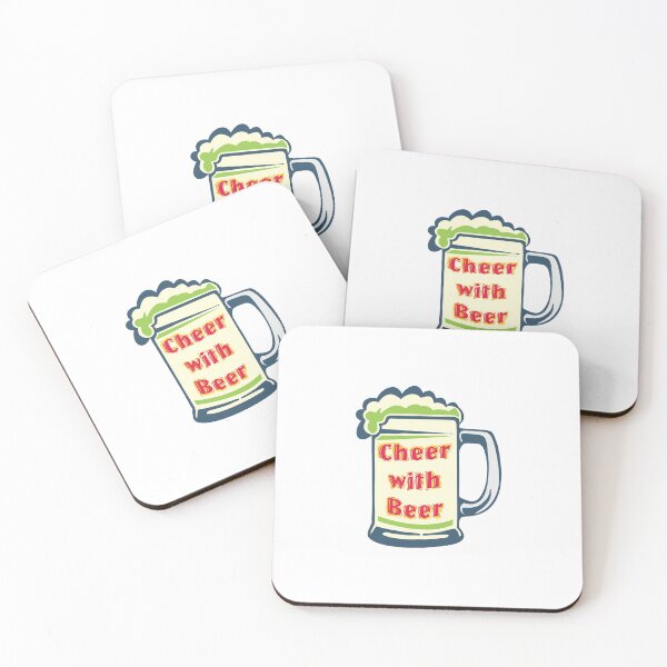 Item preview, Cheer with Beer - Funny letter with beer bottle drawing designed and sold by Agni Designs.