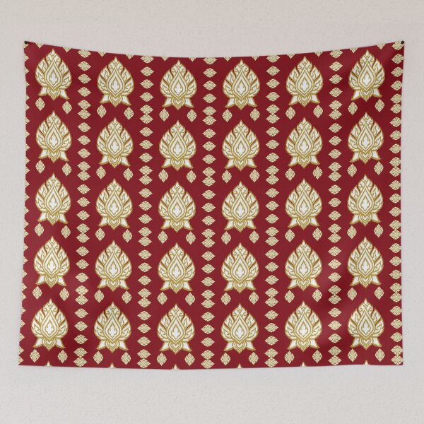 Item preview, Thai ikat seamless pattern textile geometric seam less pattern designed and sold by Apkdesigner.