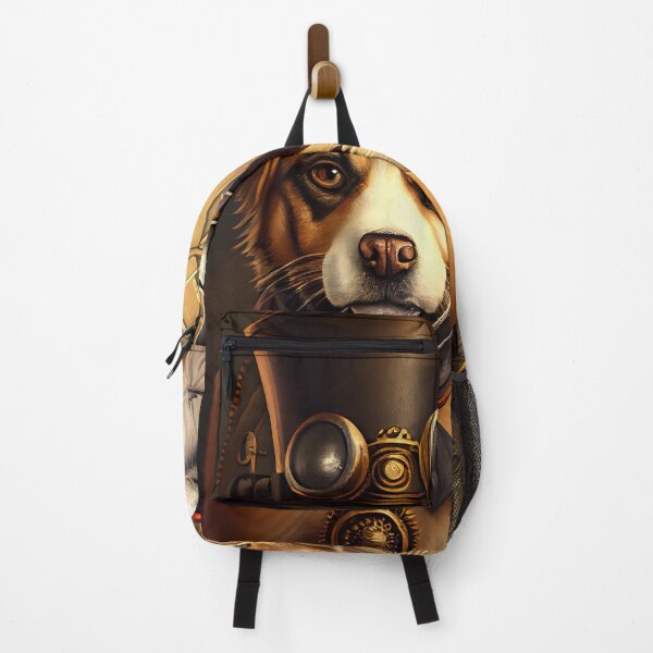 Item preview, Steampunk cat and dog with glasses. Abstract surreal illustration. Digital designer art. Cyberpunk painting designed and sold by anytka.