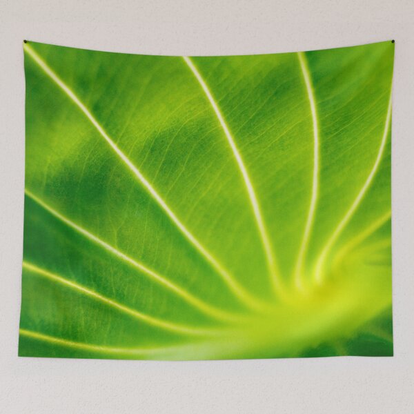 Item preview, Vivid Green Tropical Leaf designed and sold by FOLK ART FUSION by heidiannemorris.