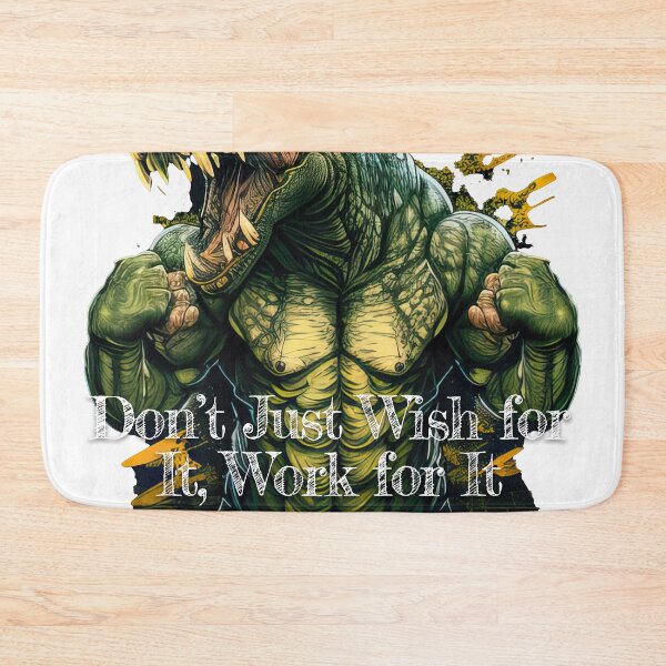 Item preview, Don't Just Wish for It, Work for ItDesignBodybuilding Fitness Gym Workout Exercise Merch Print Design designed and sold by tengamerx.