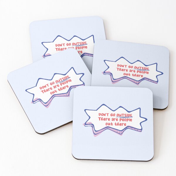 Item preview, Don't go outside There are people out there  designed and sold by stripedcarpet.
