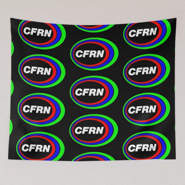 Item preview, CFRN Edmonton black designed and sold by GoalieTurtle.