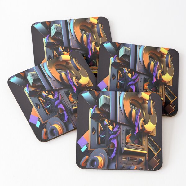 Item preview, abstrabt cyberpunk wallpaper designed and sold by R&B Art and design.