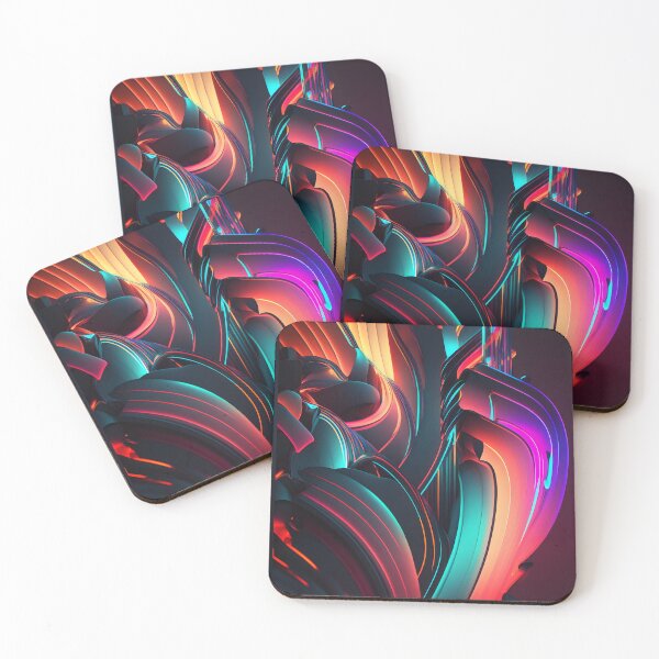 Item preview, abstract neon pattern designed and sold by R&B Art and design.