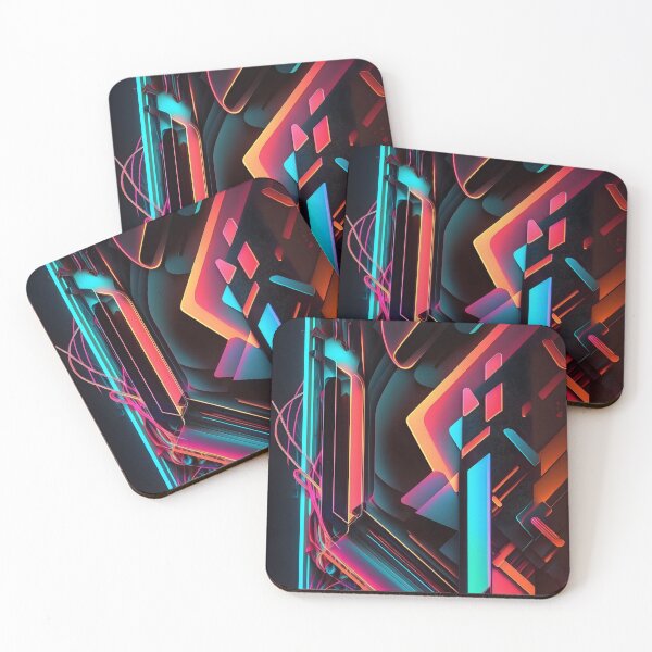 Item preview, abstract neon pattern designed and sold by R&B Art and design.