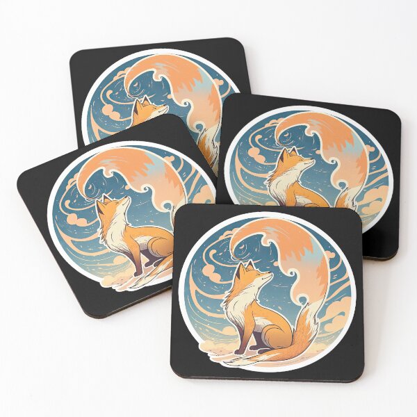 Item preview, A playful fox stands on its hind legs, looking up at the sky with a curious expression designed and sold by DHNY.