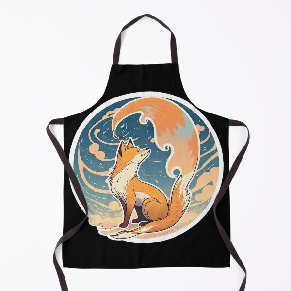 Item preview, A playful fox stands on its hind legs, looking up at the sky with a curious expression designed and sold by DHNY.