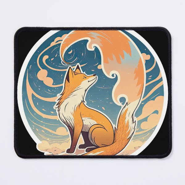 Item preview, A playful fox stands on its hind legs, looking up at the sky with a curious expression designed and sold by DHNY.