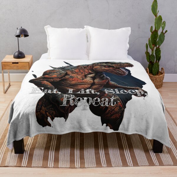 Item preview, Eat, Lift, Sleep, RepeatDesignBodybuilding Fitness Gym Workout Exercise Merch Print Design designed and sold by tengamerx.