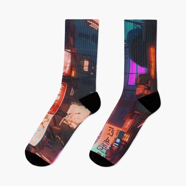 Item preview, Tokyo Nights - Neon City Skyline iPhone Case Mask designed and sold by lazarus93.