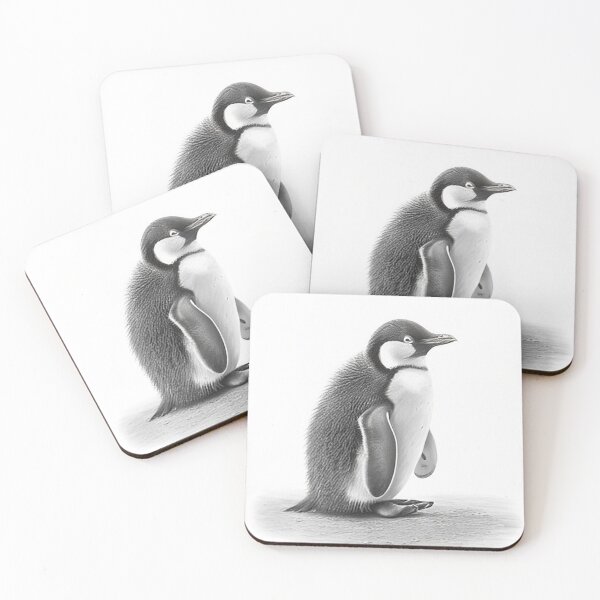 Item preview, Black and white Penguin drawing designed and sold by Pencil-Art.