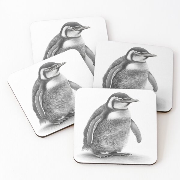 Item preview,  Black and white Penguin drawing designed and sold by Pencil-Art.