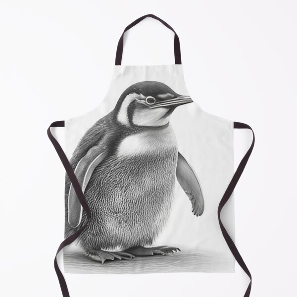 Item preview, Black and white Penguin drawing designed and sold by Pencil-Art.