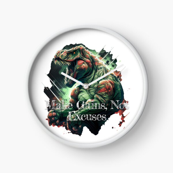 Item preview, Make Gains, Not ExcusesDesignBodybuilding Fitness Gym Workout Exercise Merch Print Design designed and sold by tengamerx.
