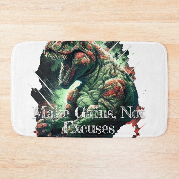Item preview, Make Gains, Not ExcusesDesignBodybuilding Fitness Gym Workout Exercise Merch Print Design designed and sold by tengamerx.