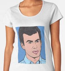 Camiseta premium de cuello ancho Nathan para ti