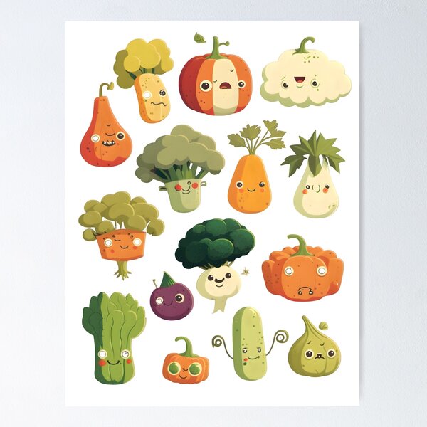 Item preview, Cute and friendly vegetables designed and sold by V-A-H.