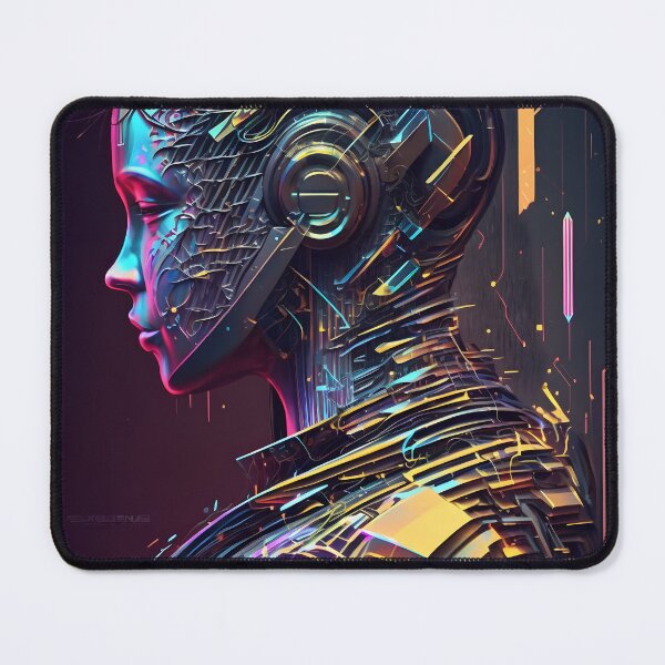 Item preview, cyberpunk robot- abstract designed and sold by R&B Art and design.