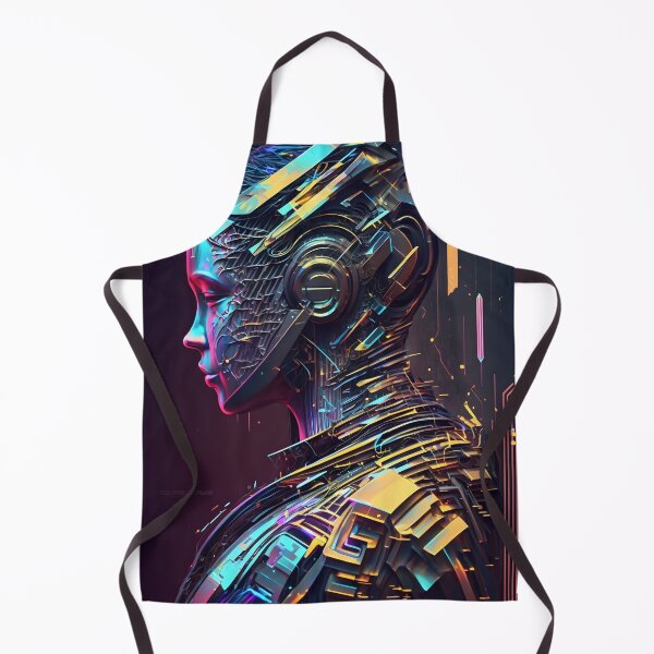 Item preview, cyberpunk robot- abstract designed and sold by R&B Art and design.
