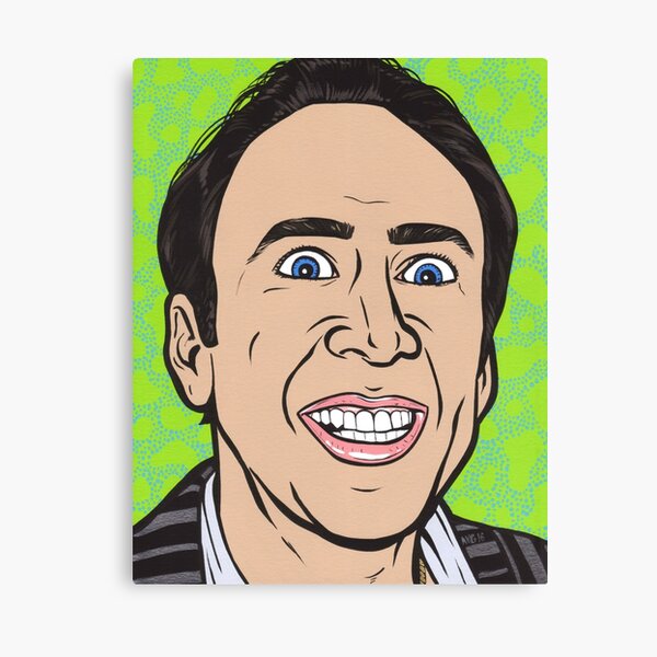 "Nicolas Cage" Canvas Print for Sale by turddemon Redbubble