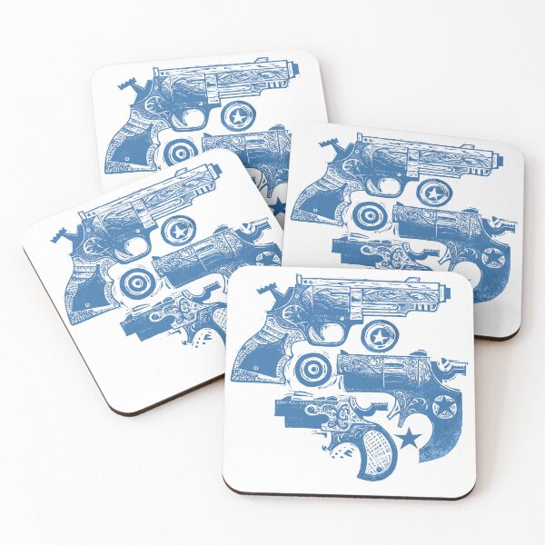Item preview, Three Blue Guns and a Target. designed and sold by KJMilner.