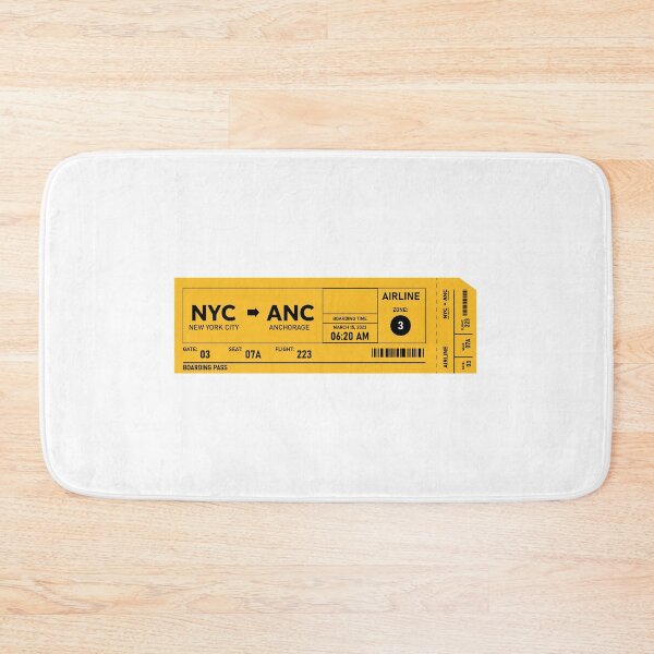 Item preview, anchorage plane ticket designed and sold by Mqyou.