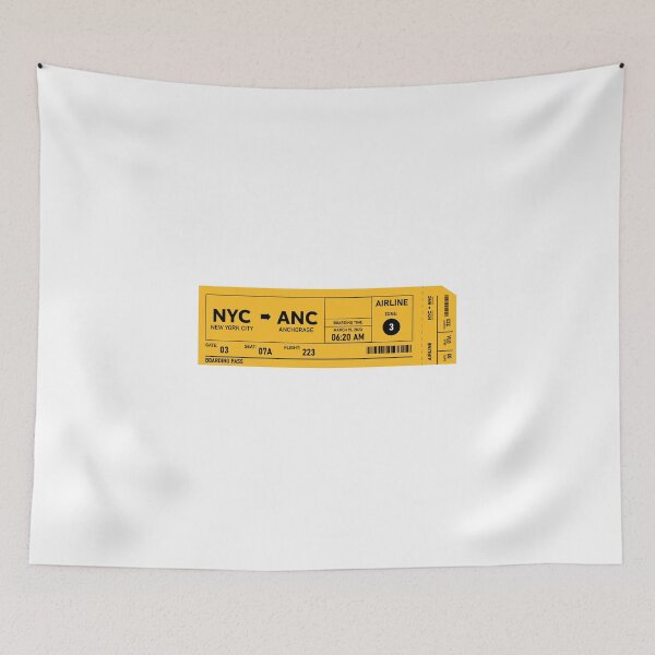 Item preview, anchorage plane ticket designed and sold by Mqyou.