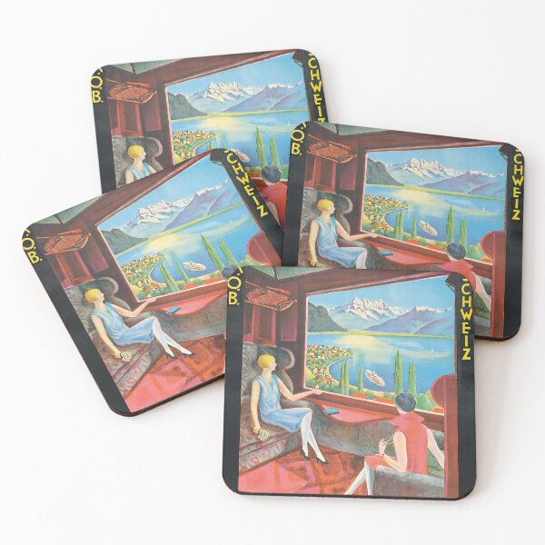 Item preview, Montreux Vintage Travel Switzerland designed and sold by cutesy.