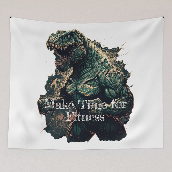 Item preview, Make Time for FitnessDesignBodybuilding Fitness Gym Workout Exercise Merch Print Design designed and sold by tengamerx.