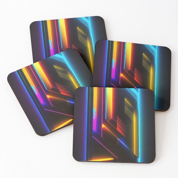 Item preview, abstract neon wall designed and sold by R&B Art and design.